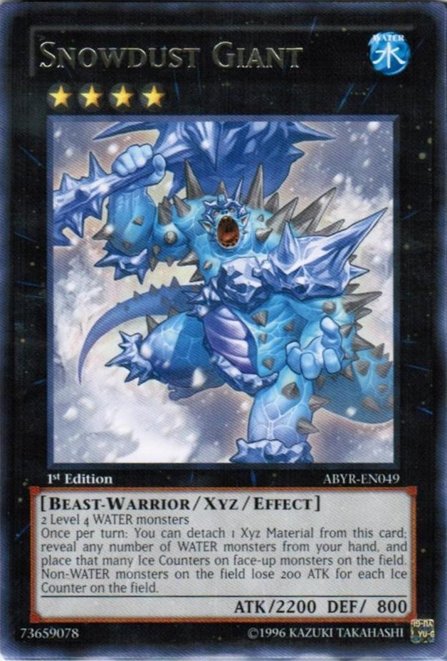 Snowdust Giant - ABYR-EN049 - Rare - 1st Edition