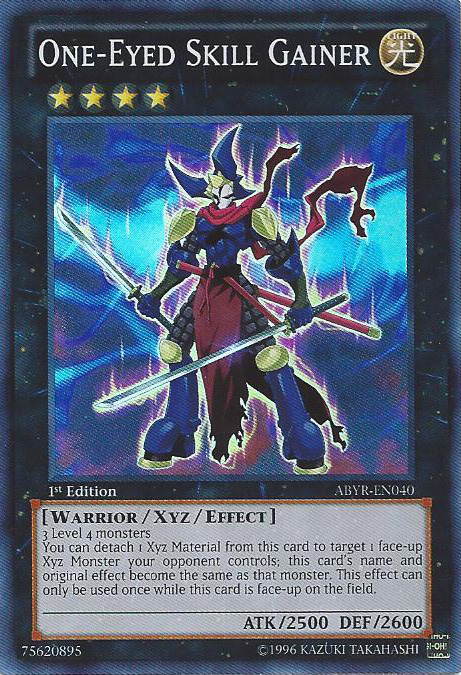 One-Eyed Skill Gainer - ABYR-EN040 - Super Rare - 1st Edition