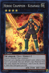 Heroic Champion - Kusanagi - ABYR-EN043 - Super Rare - 1st Edition