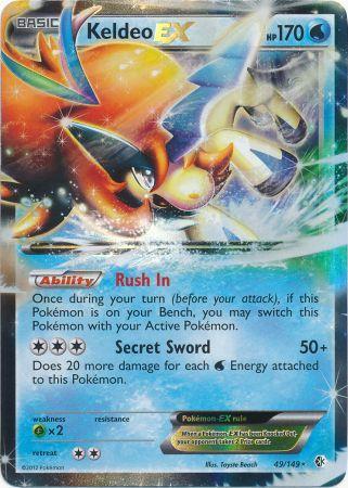 Keldeo-EX - 49/149 - Rare Holo EX