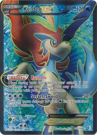 Keldeo-EX - 142/149 - Full Art Ultra Rare