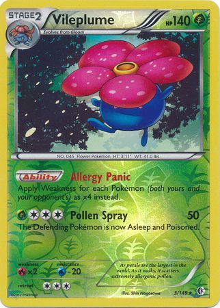 Vileplume - 3/149 - Holo Rare - Reverse Holo