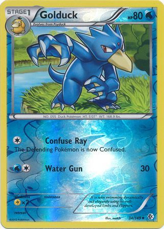 Golduck - 34/149 - Uncommon - Reverse Holo