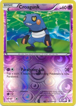 Croagunk - 64/149 - Common - Reverse Holo