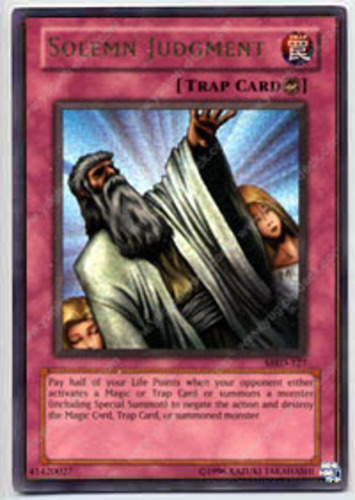 Solemn Judgment - MRD-127 - Ultra Rare - 1st Edition x1 Moderate