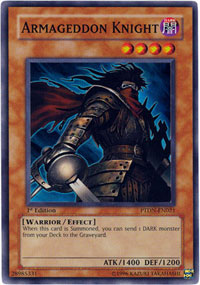 Armageddon Knight - PTDN-EN021 - Super Rare - 1st Edition