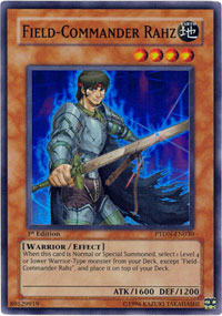 Field-Commander Rahz - PTDN-EN030 - Super Rare - 1st Edition