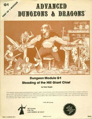 AD&D G1 - Steading of the Hill Giant Chief 9016