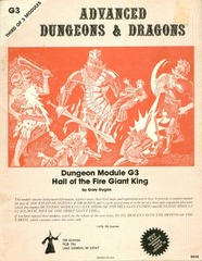 AD&D G3 - Hall of the Fire Giant King 9018