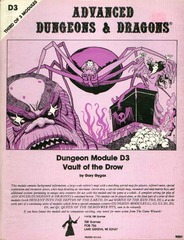 AD&D D3 - Vault of the Drow 9021 (1978 cover)