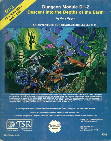 AD&D D1-2 - Descent into the Depths of the Earth 9059