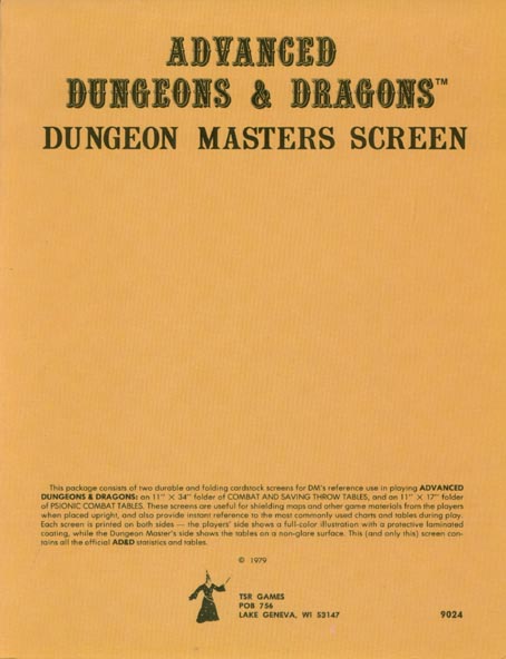 Dungeon Masters Screen
