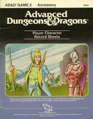 AD&D GAME 2 Player Character Record Sheets