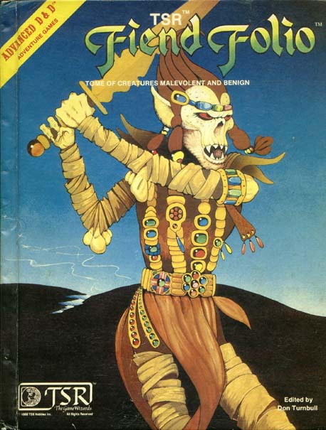 Dungeons and Dragons top Fiend Folio