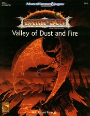 AD&D 2E Dark Sun Valley of Dust and Fire SC 2413