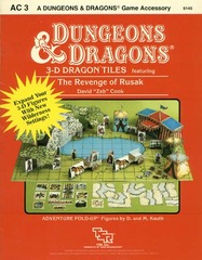 D&D - AC 3 - 3-D Dragon Tiles / The Revenge of Rusak 9145