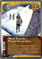 Mind Transfer, Puppet Curse Jutsu - J-972 - Super Rare - 1st Edition - Foil