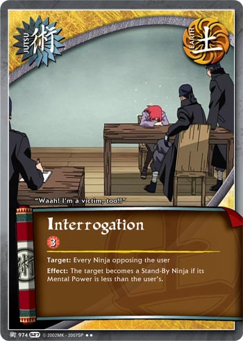 Interrogation - J-974 - Rare - 1st Edition