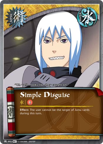 Simple Disguise - J-992 - Common - 1st Edition