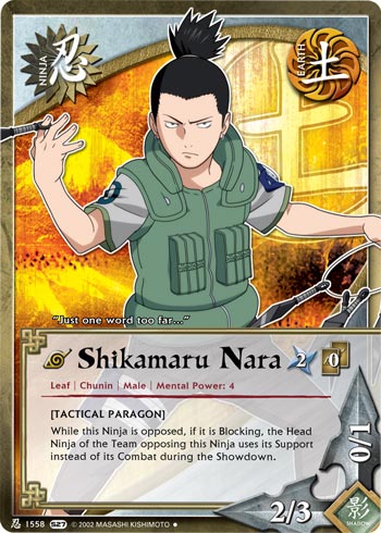 Shikamaru Nara - N-1558 - Uncommon - 1st Edition