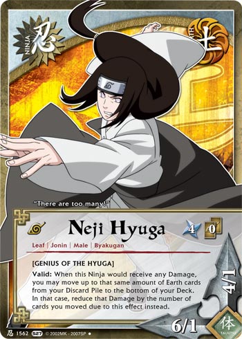 Neji Hyuga - N-1562 - Uncommon - 1st Edition