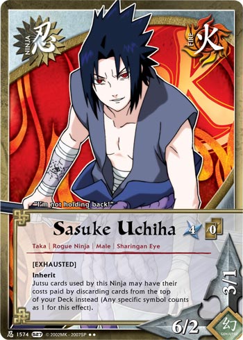 Sasuke Uchiha - N-1574 - Rare - 1st Edition