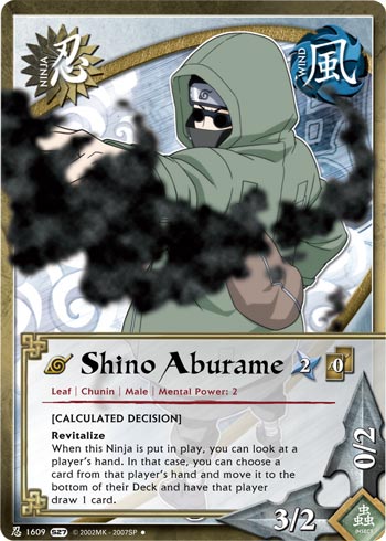 Shino Aburame - N-1609 - Uncommon - 1st Edition