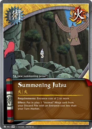Summoning Jutsu - J-951 - Uncommon - 1st Edition