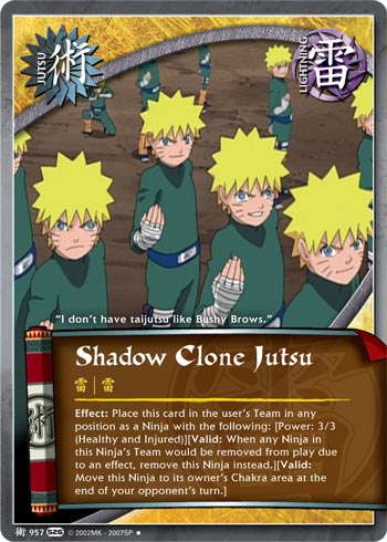Shadow Clone Jutsu - J-957 - Uncommon - 1st Edition