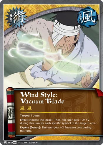 Wind Style: Vacuum Blade - J-964 - Uncommon - 1st Edition