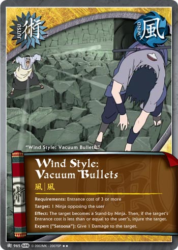 Wind Style: Vacuum Bullets - J-965 - Rare - 1st Edition