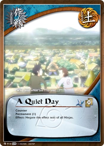A Quiet Day - M-914 - Common - 1st Edition