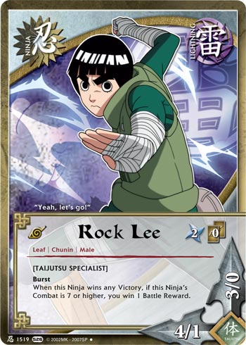 Rock Lee - N-1519 - Uncommon - 1st Edition
