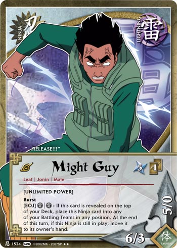 Might Guy - N-1524 - Rare - 1st Edition