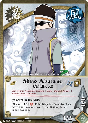 Shino Aburame (Childhood) - N-1538 - Common - 1st Edition