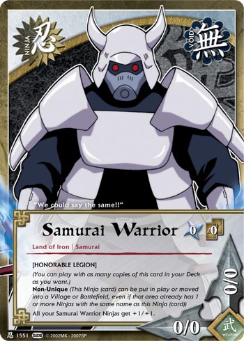 Samurai Warrior - N-1551 - Common - 1st Edition