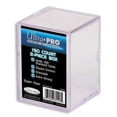 Clear 2-piece deckbox, 150 ct