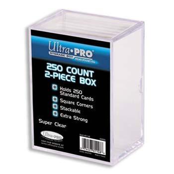 Clear 2-piece deckbox, 250 ct