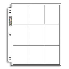 Ultra Pro 9 Pocket Binder Sheet