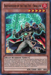 Brotherhood of the Fire Fist - Swallow - CBLZ-EN027 - Super Rare - 1st Edition