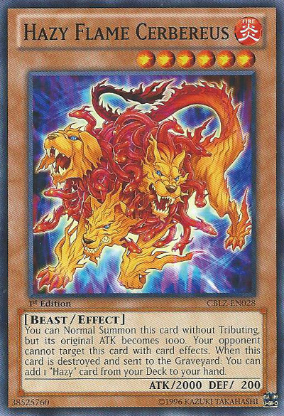 Hazy Flame Cerbereus - CBLZ-EN028 - Common - 1st Edition