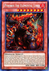 Pyrorex the Elemental Lord - CBLZ-EN040 - Secret Rare - 1st Edition