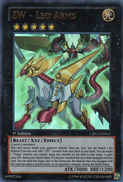 ZW - Leo Arms - CBLZ-EN047 - Ultra Rare - 1st Edition