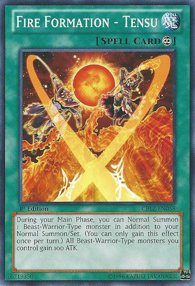 Fire Formation - Tensu - CBLZ-EN058 - Common - 1st Edition