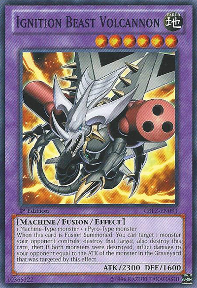 Ignition Beast Volcannon - CBLZ-EN091 - Common - 1st Edition