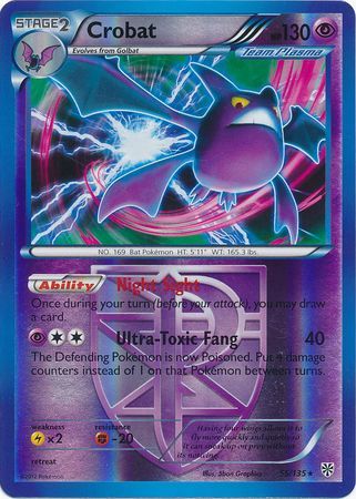 Crobat - 55/135 - Holo Rare - Reverse Holo Crobat - 55/135 - Holo Rare - Reverse Holo