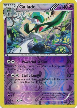 Gallade - 61/135 - Holo Rare - Reverse Holo