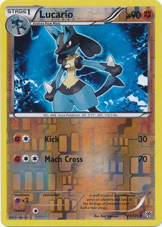 Lucario - 77/135 - Uncommon - Reverse Holo