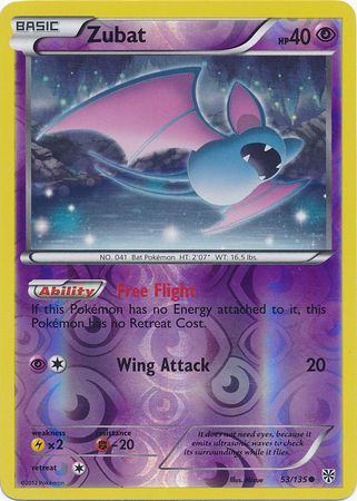 Zubat - 53/135 - Common - Reverse Holo