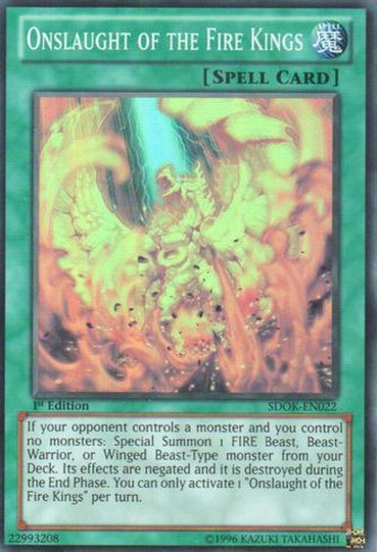 Onslaught of the Fire Kings - SDOK-EN022 - Super Rare - 1st